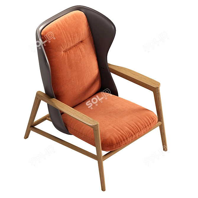 Natuzzi Margaret Armchair 3D Model 3D model image 5