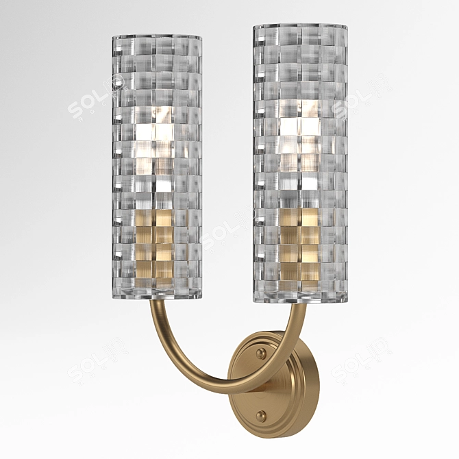 Elegant Empire Wall Sconce 3D model image 2