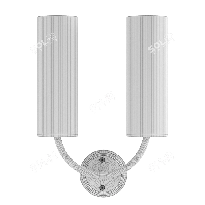 Elegant Empire Wall Sconce 3D model image 4