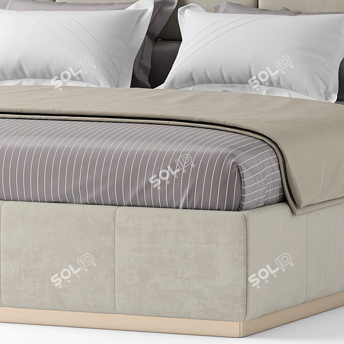 Sleek Diletta Opera Bed 3D model image 3