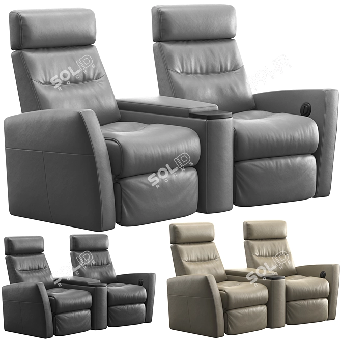 Divani Home Theater Armchair 3D model image 1