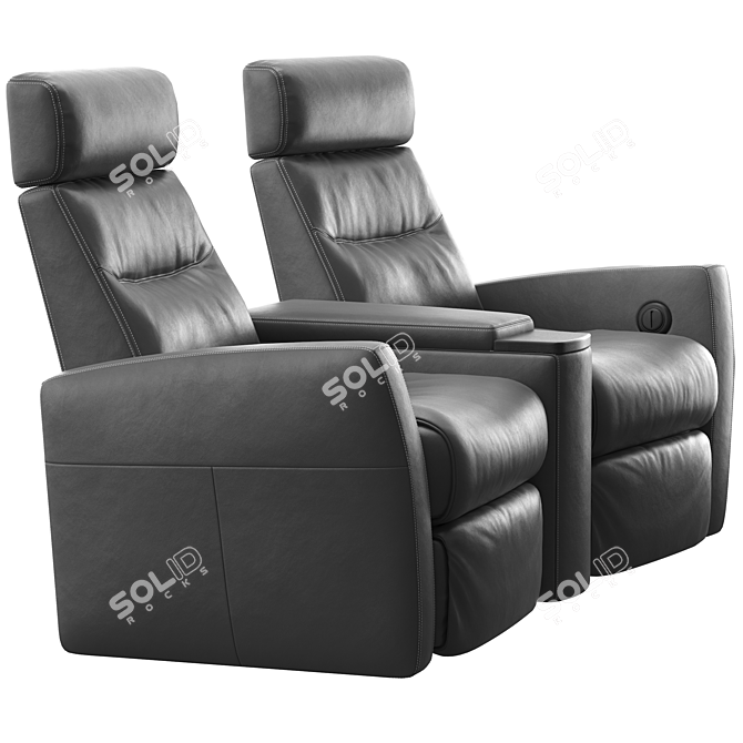 Divani Home Theater Armchair 3D model image 2