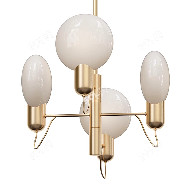 Elegant Jennifer Hang Pendant 3D model image 1