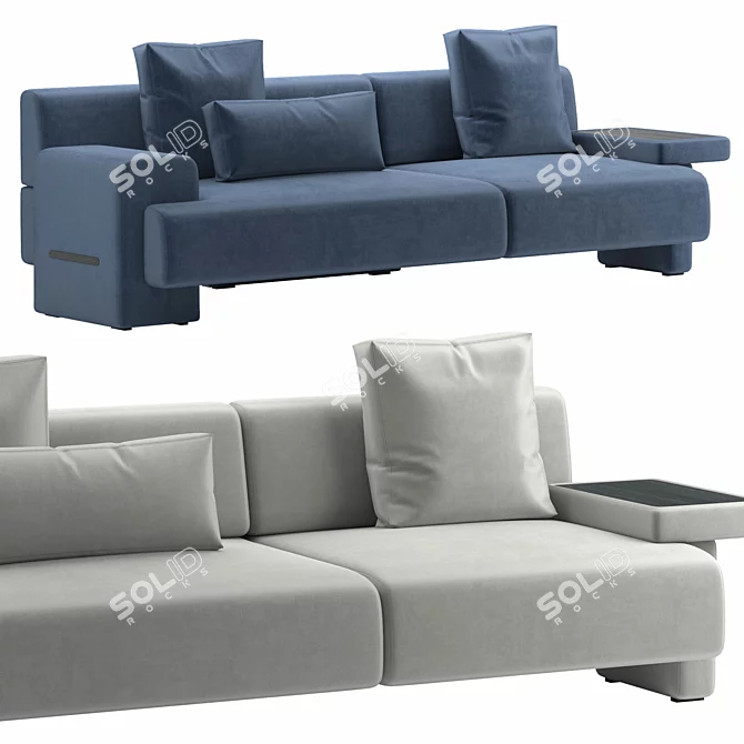 Modern Haymann Sofa, VRay Model 3D model image 1