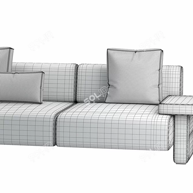 Modern Haymann Sofa, VRay Model 3D model image 5