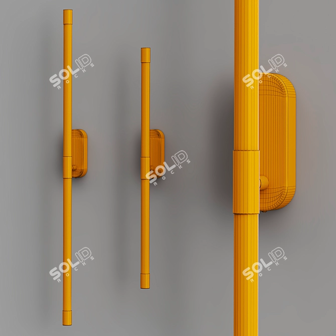 Cylindrical LED Wall Lights 3D model image 3