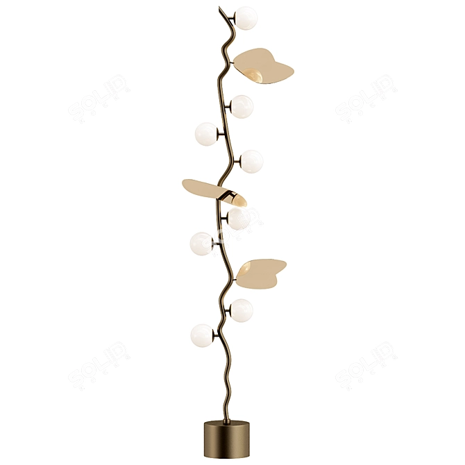 Modern Almond Floor Lamp 3D model image 1