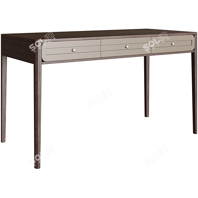 Modern Wooddi Designer Writing Desk 3D model image 1