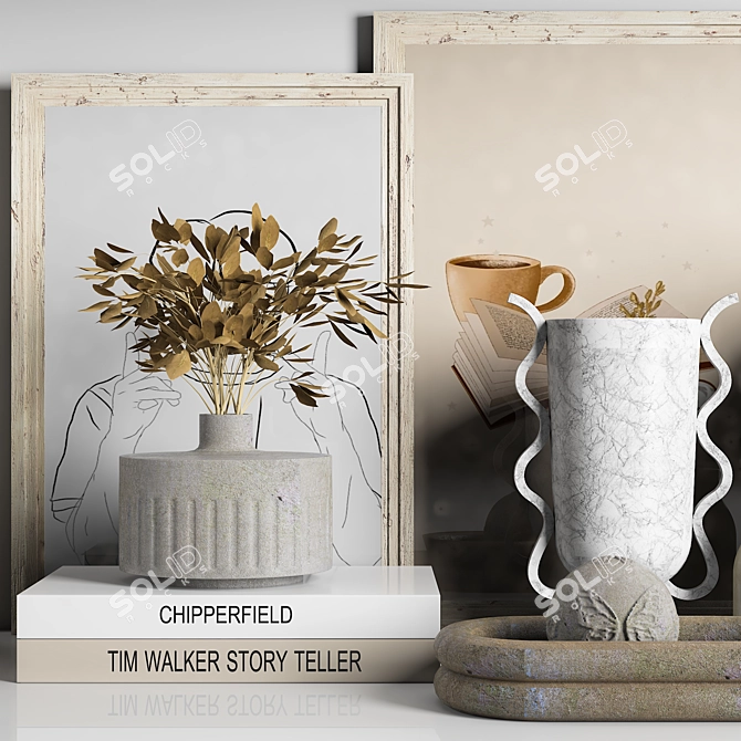 Modern Decor Set 3D Model 3D model image 4