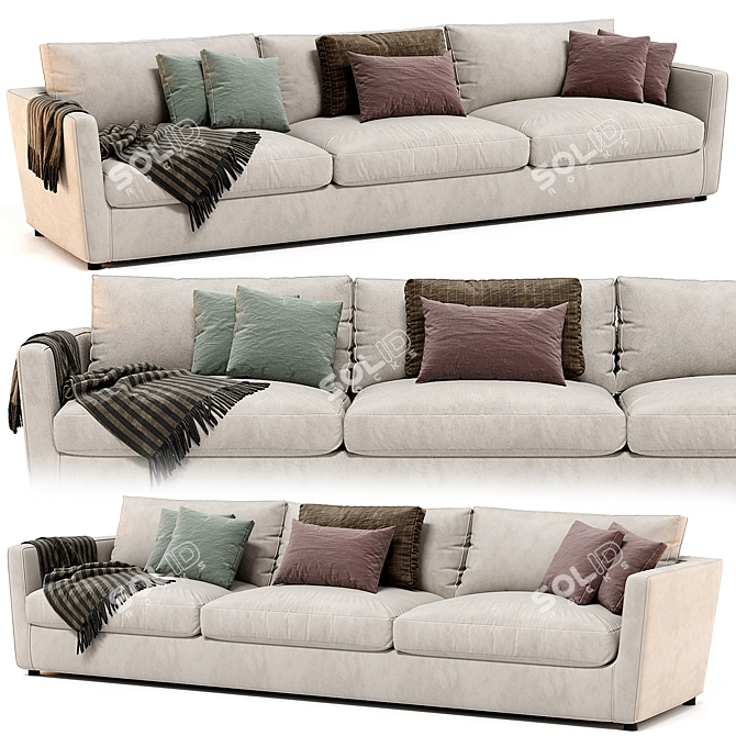 Contemporary Linteloo 3-Seater Sofa 3D model image 1