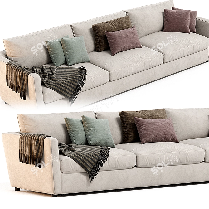 Contemporary Linteloo 3-Seater Sofa 3D model image 2