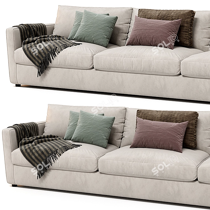 Contemporary Linteloo 3-Seater Sofa 3D model image 3