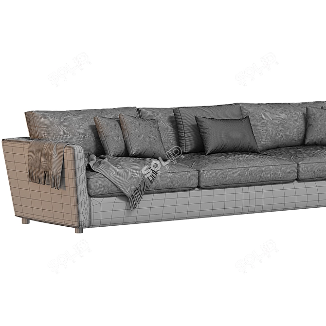 Contemporary Linteloo 3-Seater Sofa 3D model image 4