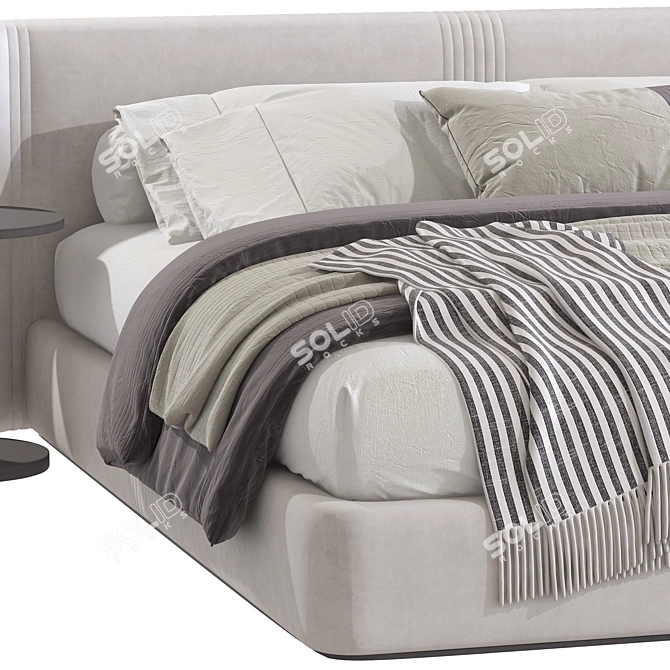 Double Bed 96 3D Model 3D model image 2