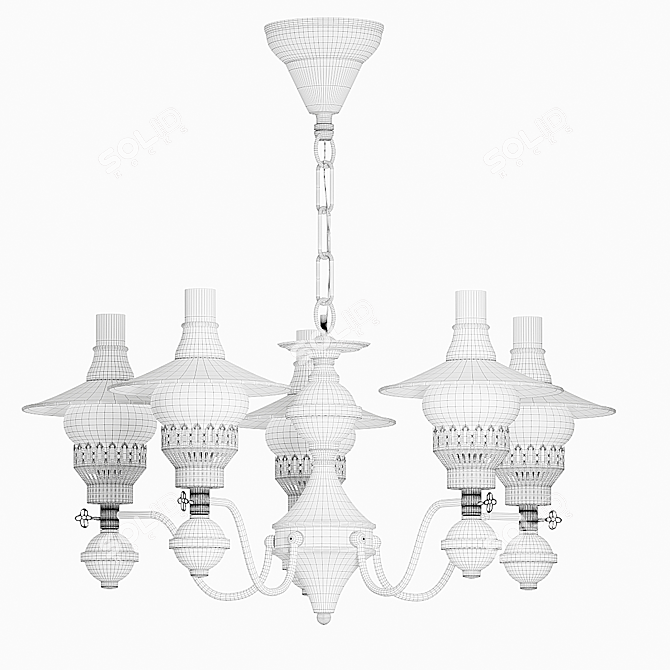 VELANTE 3dsMax Corona Chandelier Model 3D model image 3