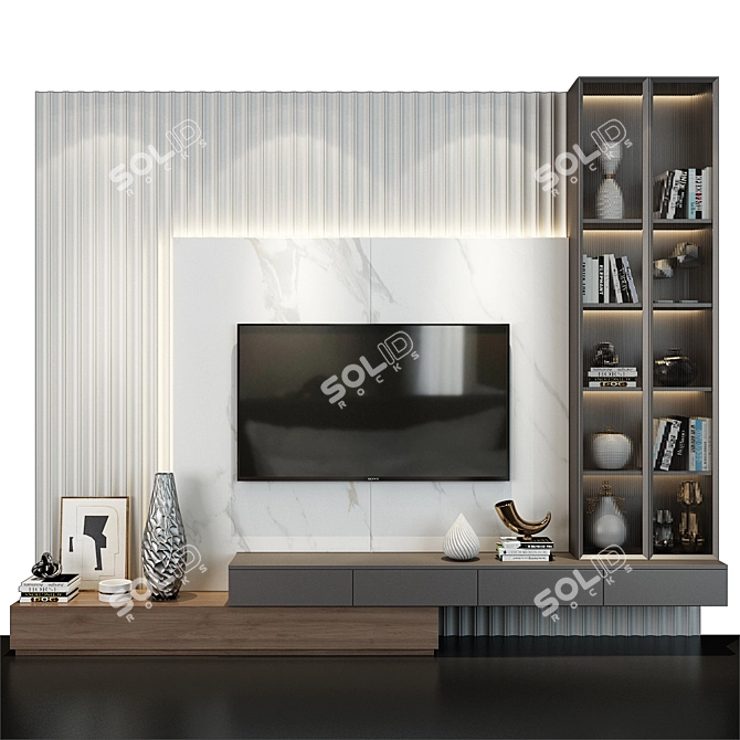 TV Wall Decor Shelf 2013 3D model image 1