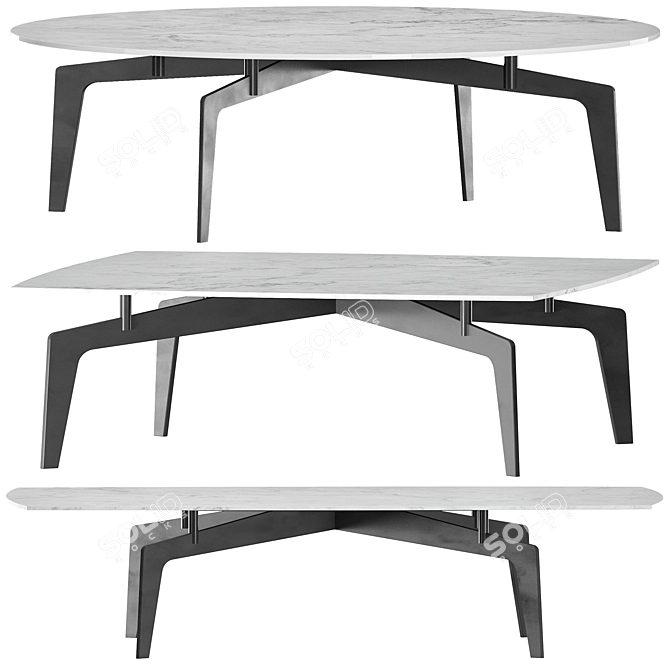 Lalume Table Set Collection 3D model image 1