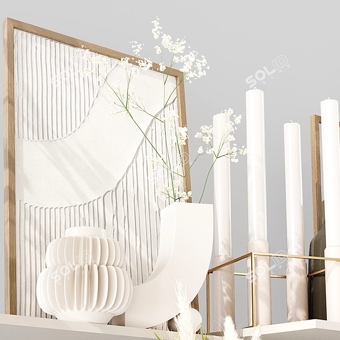 Luxury Decor Set with Accessories 3D model image 5