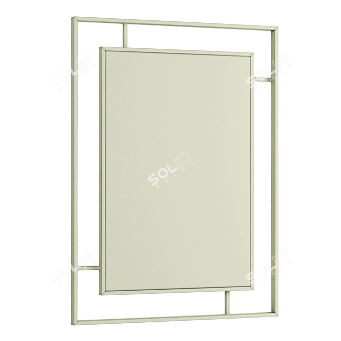 Sleek Urban Reflection: Plaza Mirror 3D model image 2