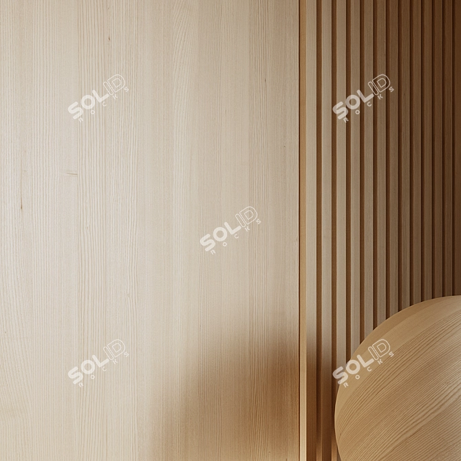 Seamless Wood Material Texture 3D model image 2