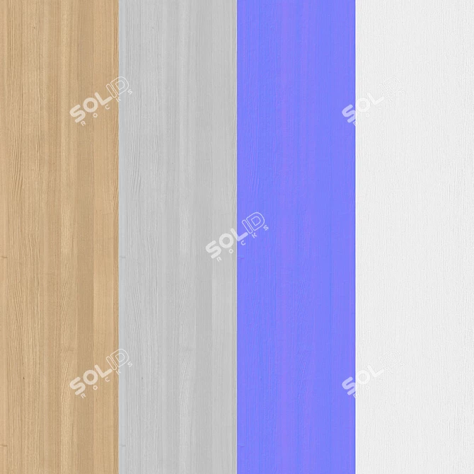 Seamless Wood Material Texture 3D model image 6