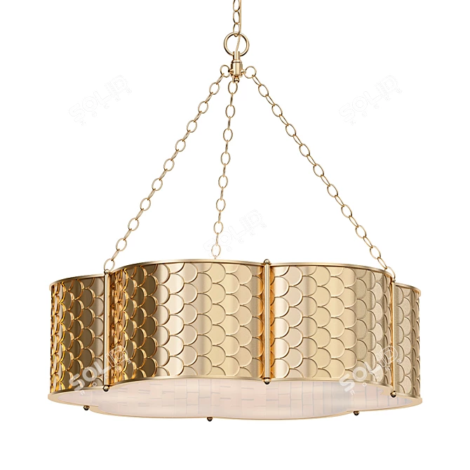 Elegant Betty Hang Pendant Light 3D model image 1