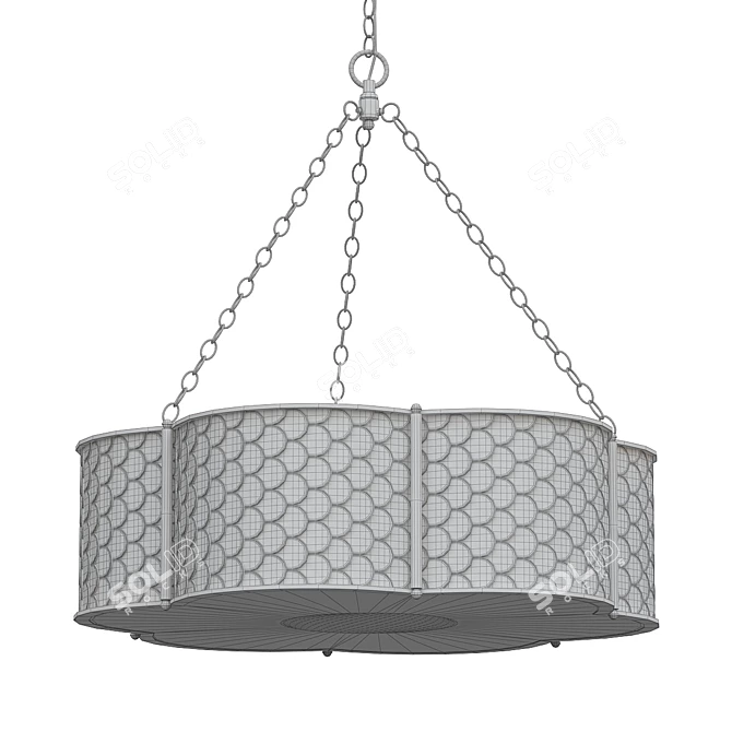 Elegant Betty Hang Pendant Light 3D model image 2