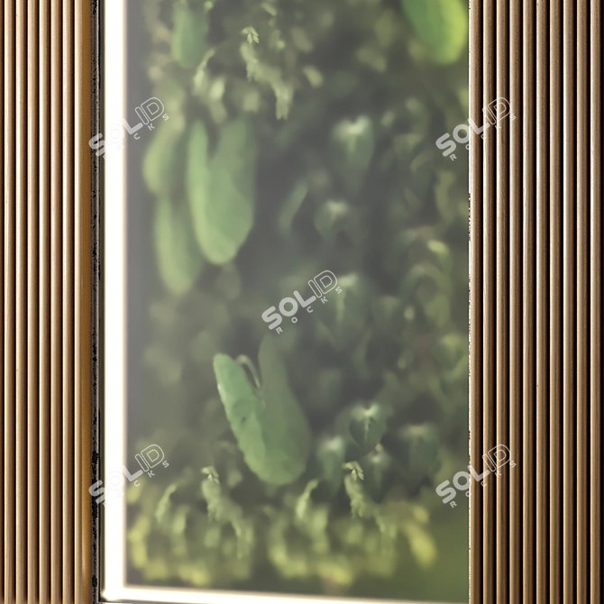 Glass-Encased Vertical Garden Set 3D model image 4