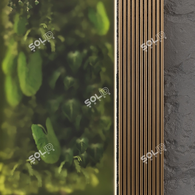 Glass-Encased Vertical Garden Set 3D model image 5