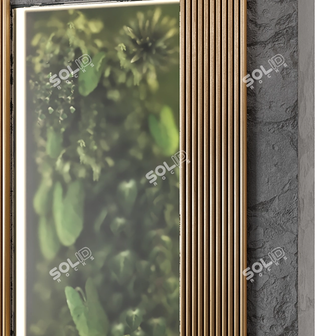 Glass-Encased Vertical Garden Set 3D model image 6