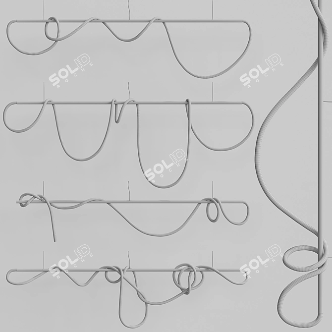 Linear Tracer Bar 8ft Lamp 3D model image 5