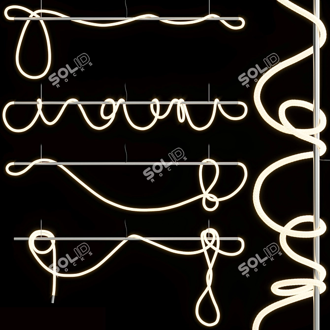 Illumina 8ft Light Tracer Bar 3D model image 2