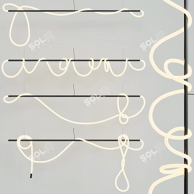 Illumina 8ft Light Tracer Bar 3D model image 4