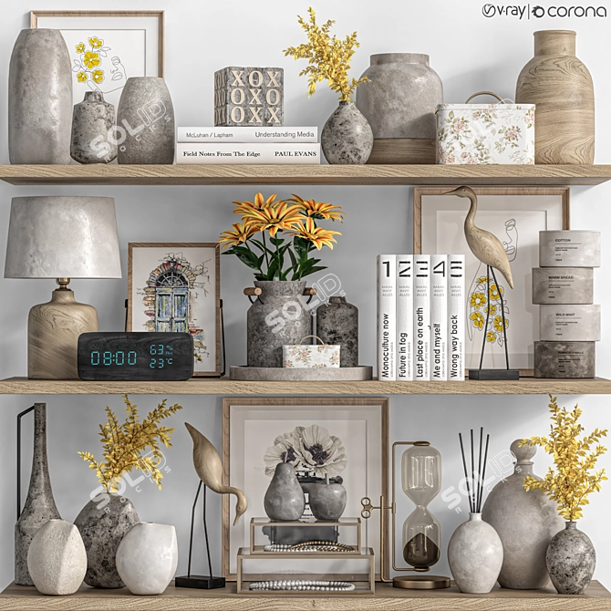 Modern Decor Set - 3D Models 3D model image 1