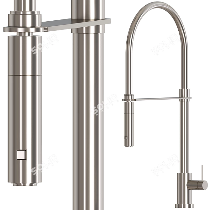 Multimaterial Kitchen Faucet 04 3D model image 5