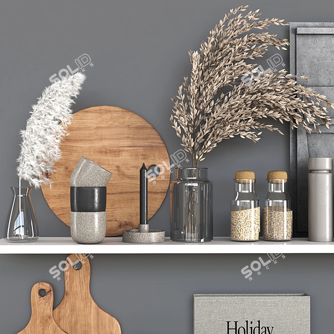  Kitchen Decor Set 011 3D model image 2