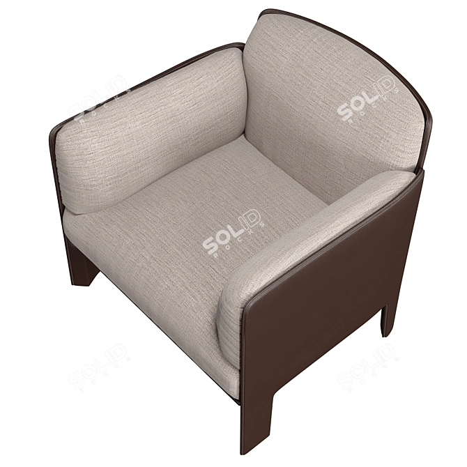 Luxury Piet Boon Armchair: BOB 3D model image 3