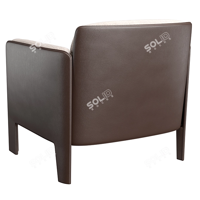 Luxury Piet Boon Armchair: BOB 3D model image 4