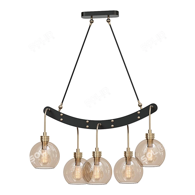 Sleek ODIS Pendant Light 3D model image 1