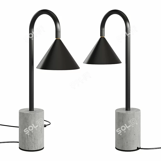 Modern OZZ Desk Lamp Render 3D model image 3