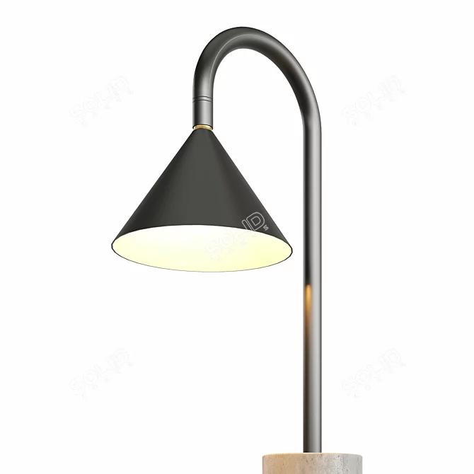 Modern OZZ Desk Lamp Render 3D model image 4