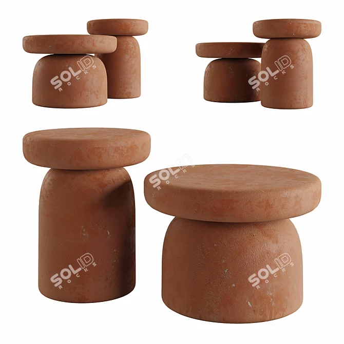 Modern Tototo Coffee Table Miniforms 3D model image 6