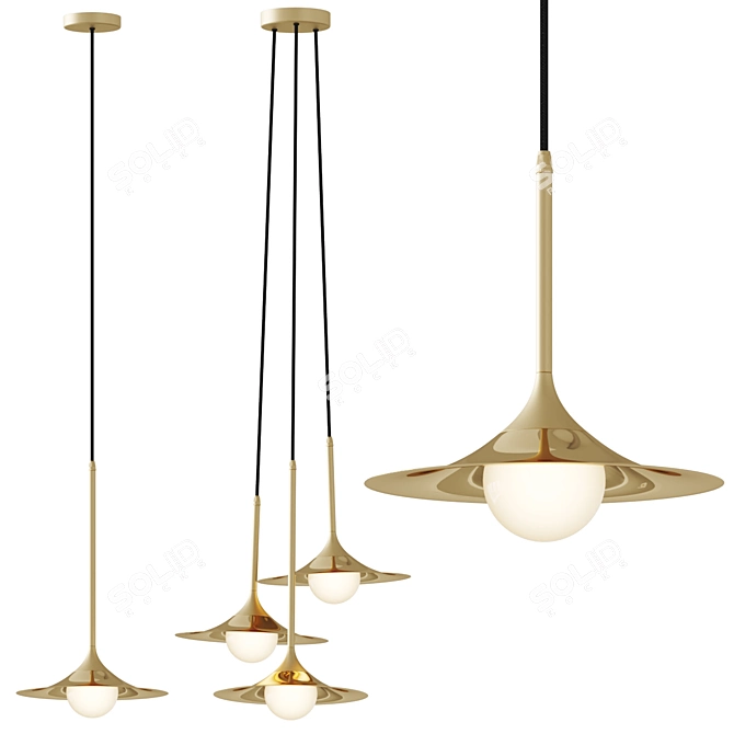 Intueri Light Bullarum SS-3 Pendant 3D model image 1