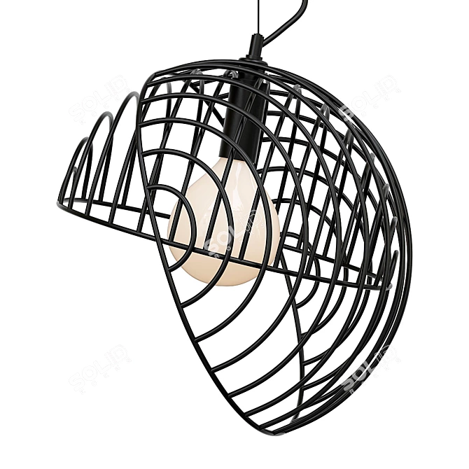 Elegant Dana Pendant Light 3D model image 1