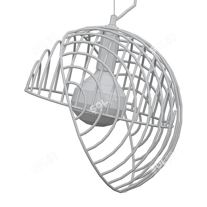 Elegant Dana Pendant Light 3D model image 2