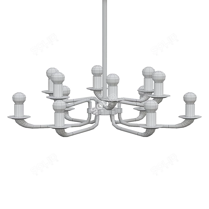 Luxury Olimpo Chandelier 15205 3D model image 2
