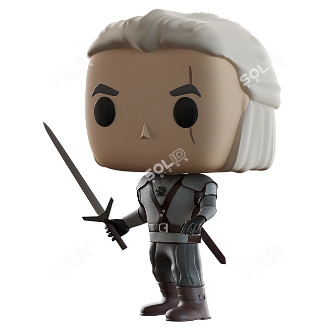 Witcher Geralt Funko Pop Figure 3D model image 3