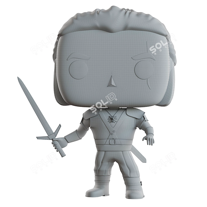 Witcher Geralt Funko Pop Figure 3D model image 4