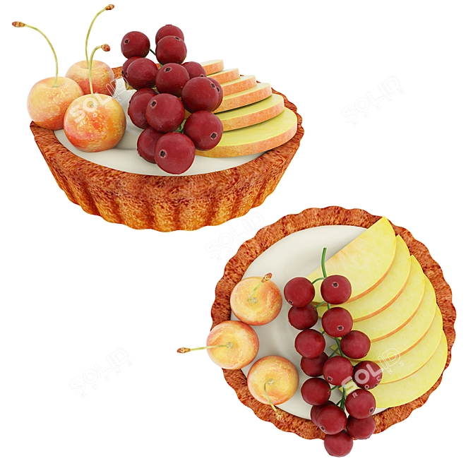  Berry Mini Cake Assortment 3D model image 4