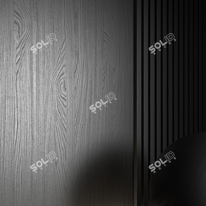 Seamless Wood Material 3D Models 3D model image 4